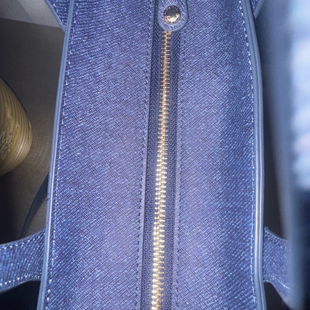 Karl Lagerfeld Dark Blue Tote Nouveau Collection with Logo Charm - Picture 11 of 17